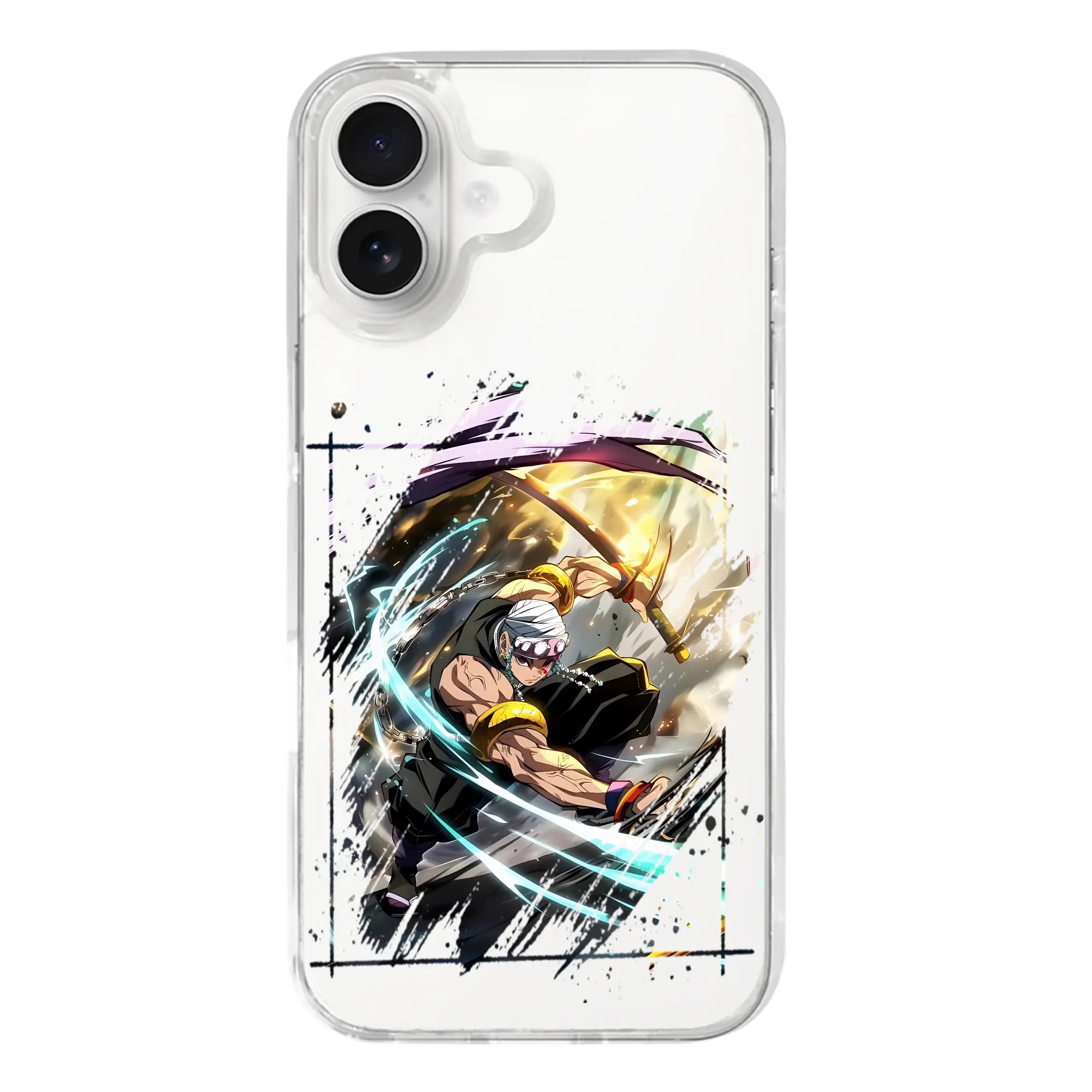 鬼滅の刃 グッズ,宇髄 天元 - iPhone 17シリーズ 透明スマホケース – 薄型・耐衝撃・精密フィット保護カバー